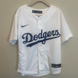 NWT Nike Shohei Ohtani Los Angeles Dodgers Jersey Kids Medium 5/6 FLAW SEE PICS